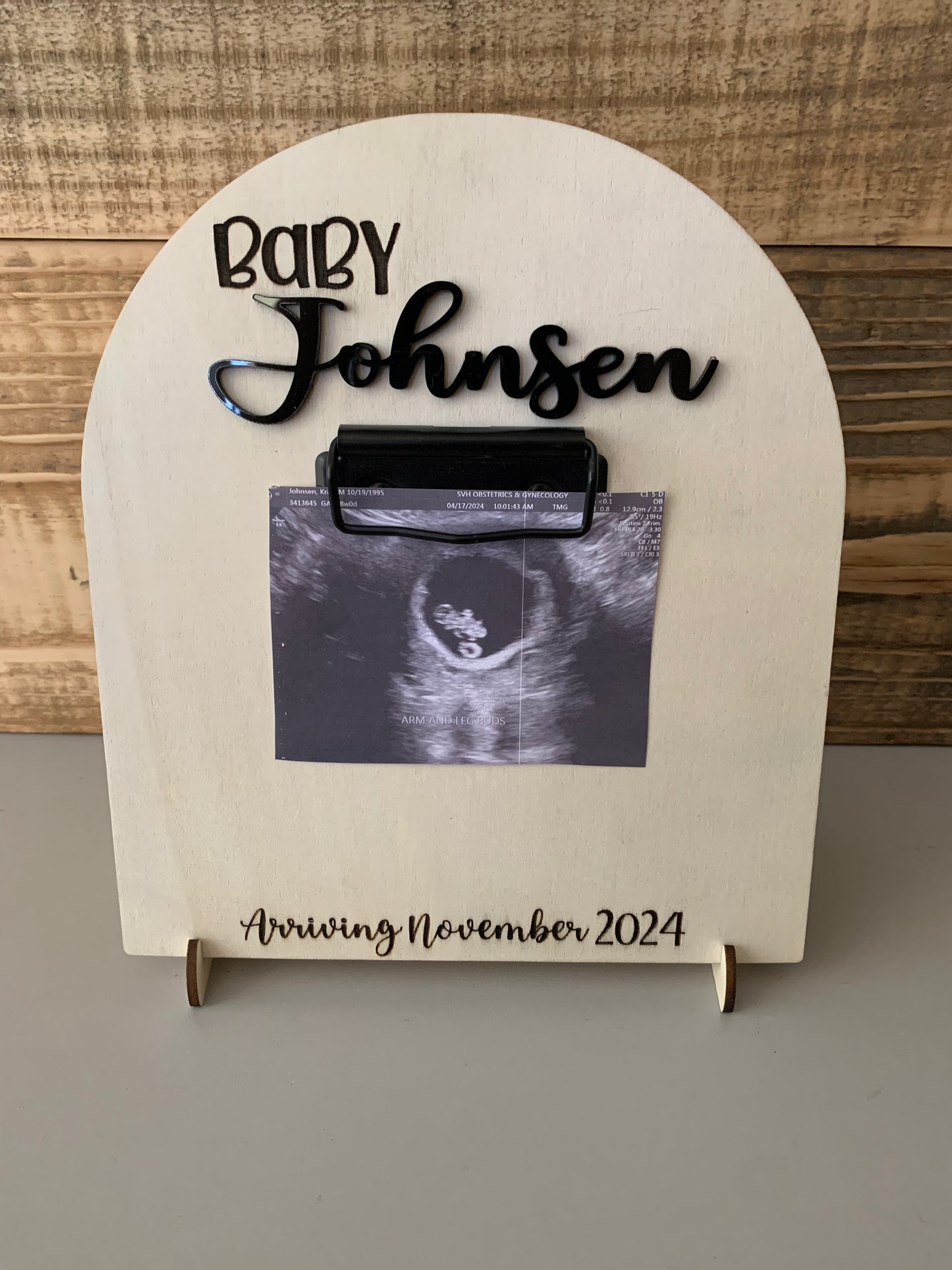 Personalized Pregnancy Announcement
