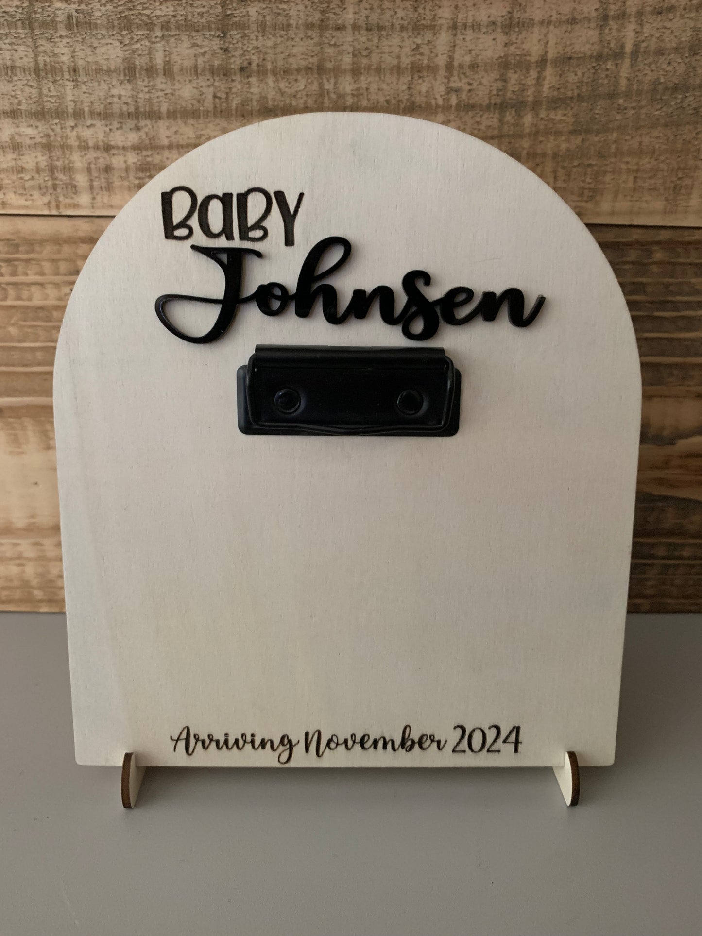 Personalized Pregnancy Announcement