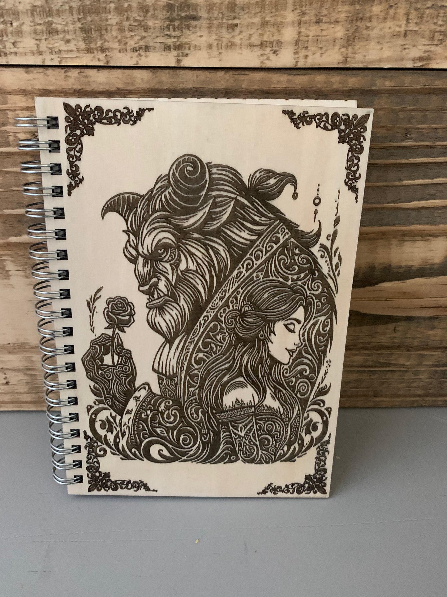 Laser engraved/cut Sketchbook ( Charecter Collection)