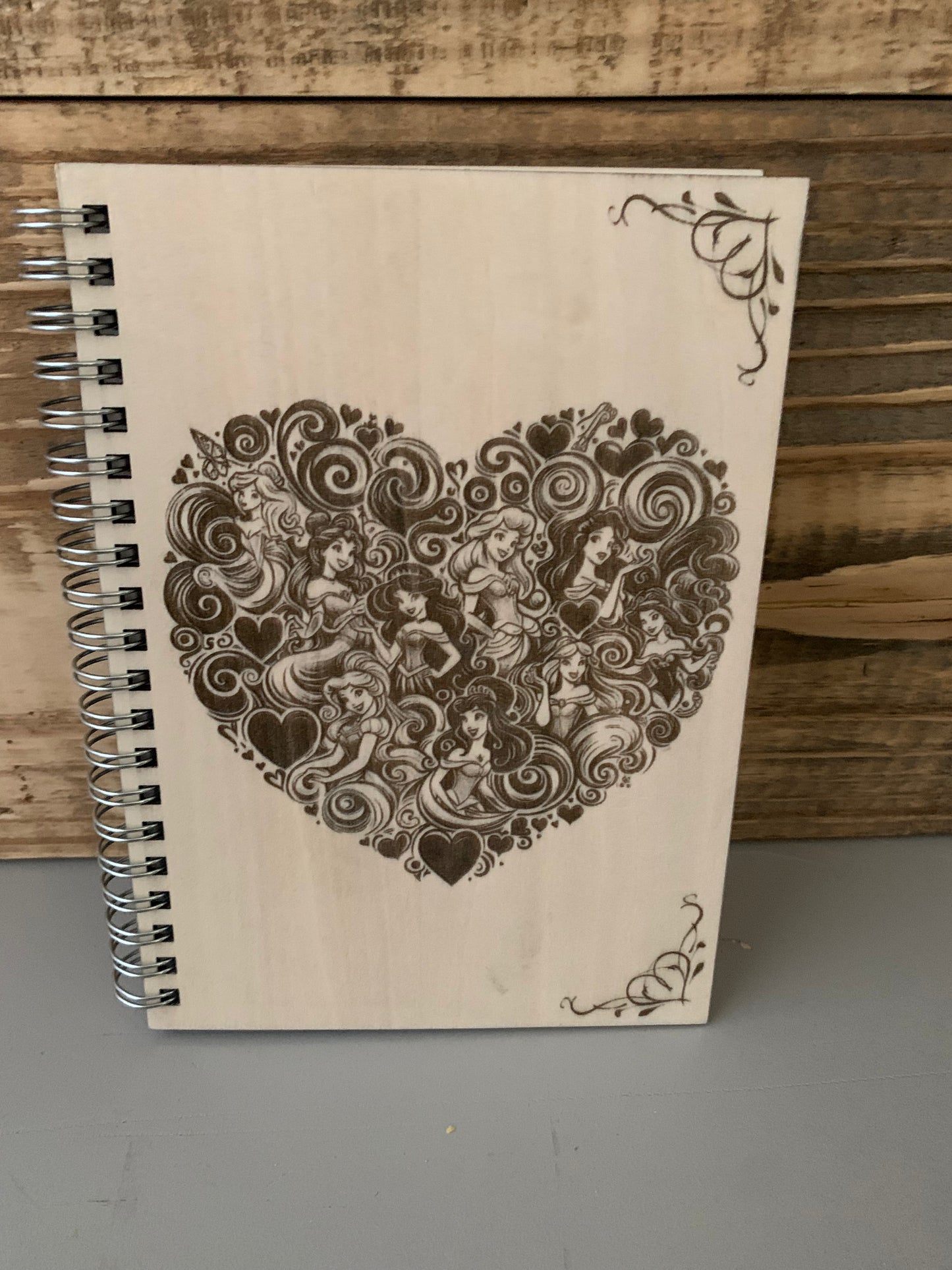Laser engraved/cut Sketchbook ( Charecter Collection)