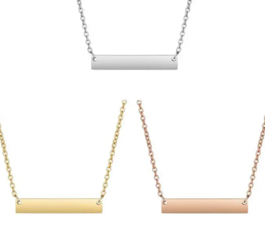 Customized Name Plate Necklace