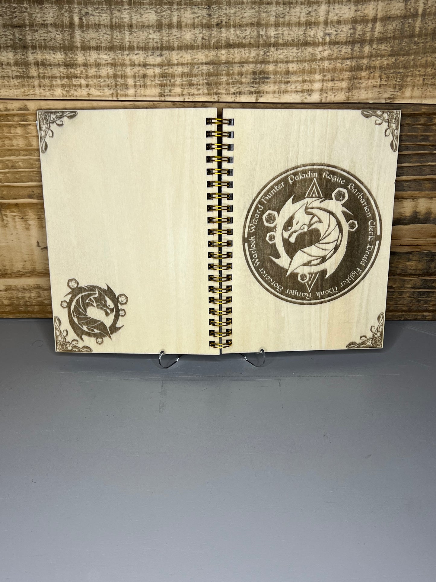 Laser engraved/cut Sketchbook ( D&D Collection)