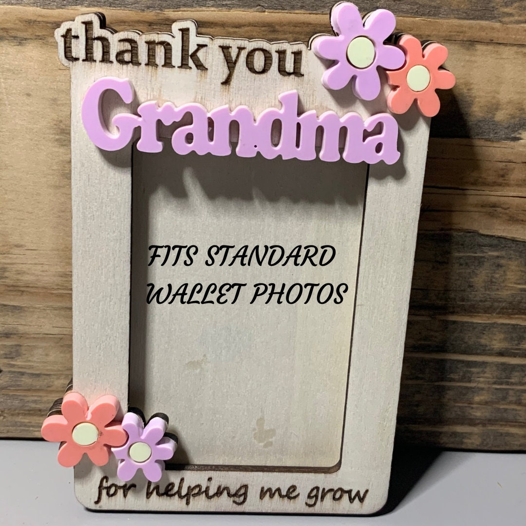 Personalized Magnetic thank you for helping me grow frame
