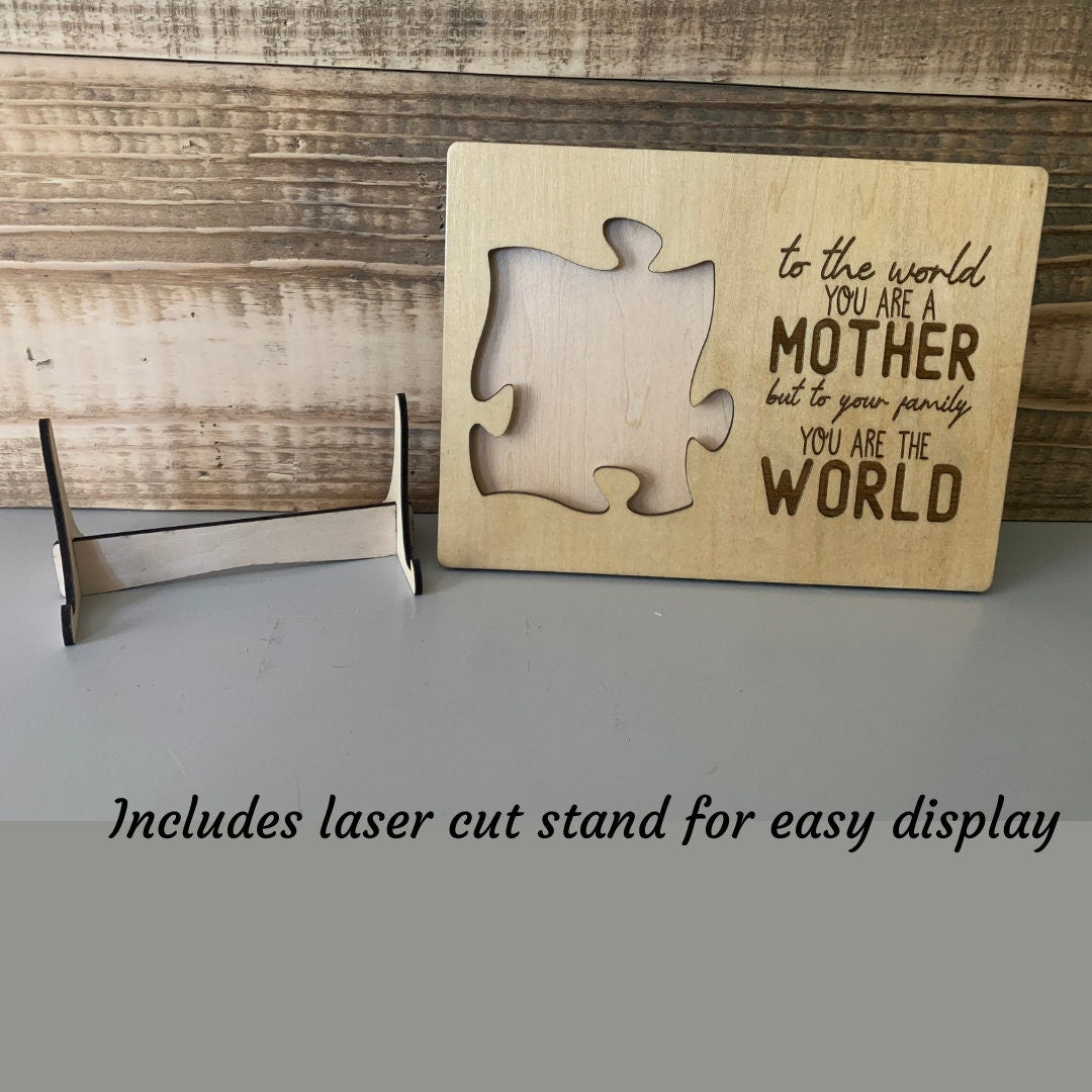 Personalized Mother's Day Puzzle Frame, Sentimental Gift, Picture Frame, Mother's Day Gift, Mom Gift, Mom Frame, Wooden Photo Frame