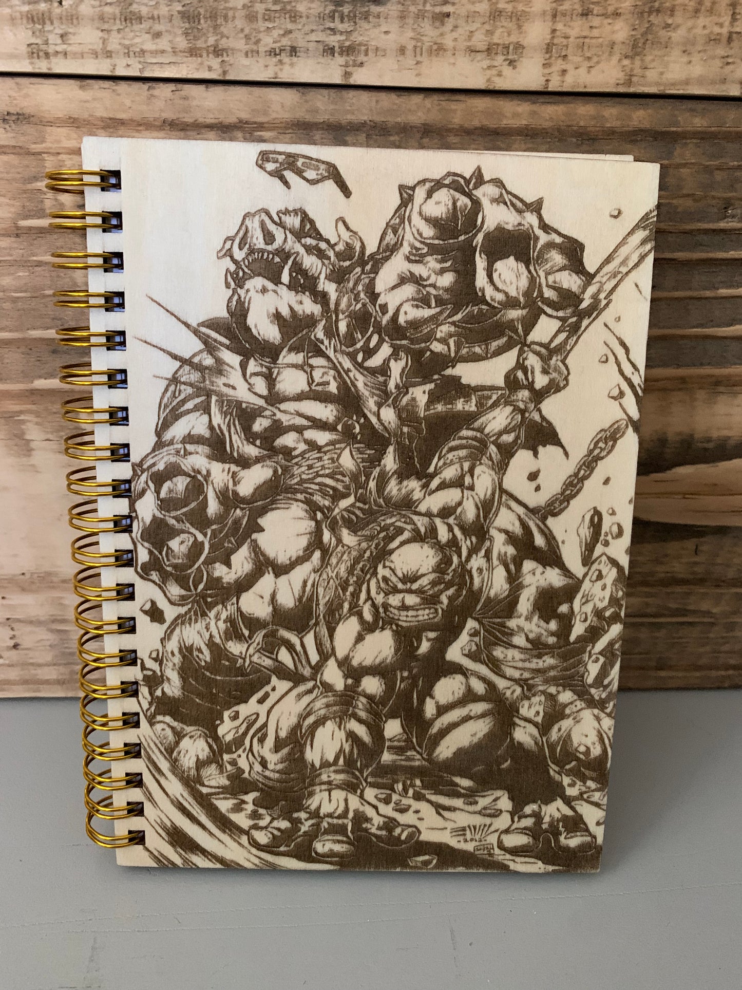 Laser engraved/cut Sketchbook ( Charecter Collection)