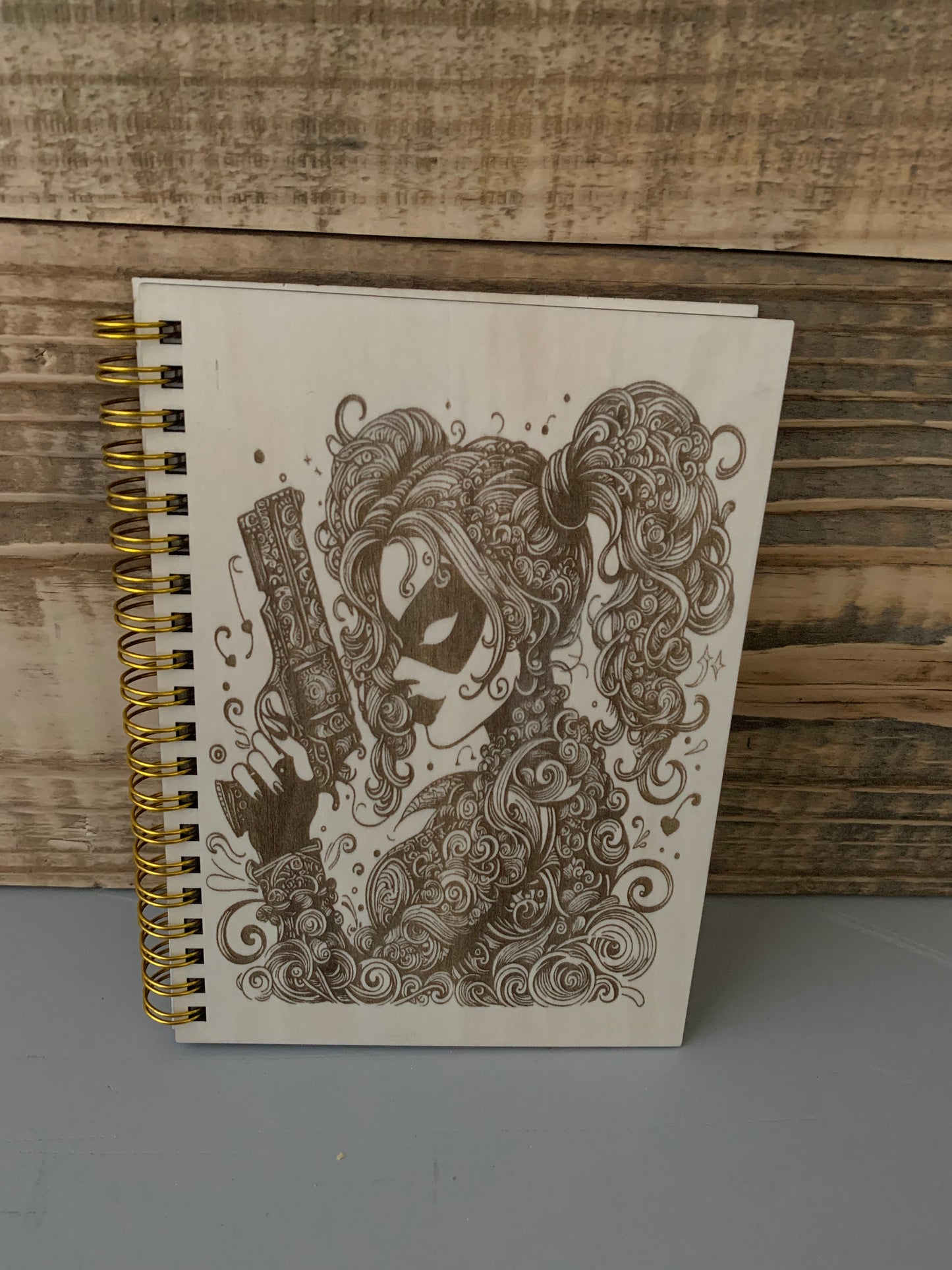 Laser engraved/cut Sketchbook ( Charecter Collection)