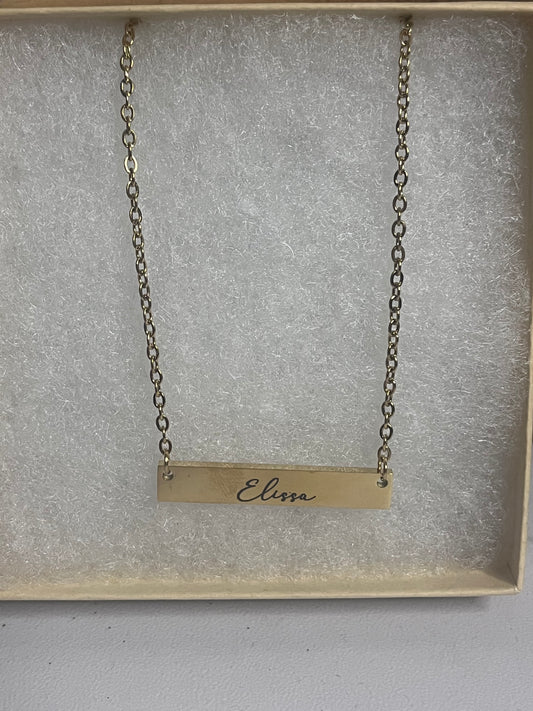 Customized Name Plate Necklace