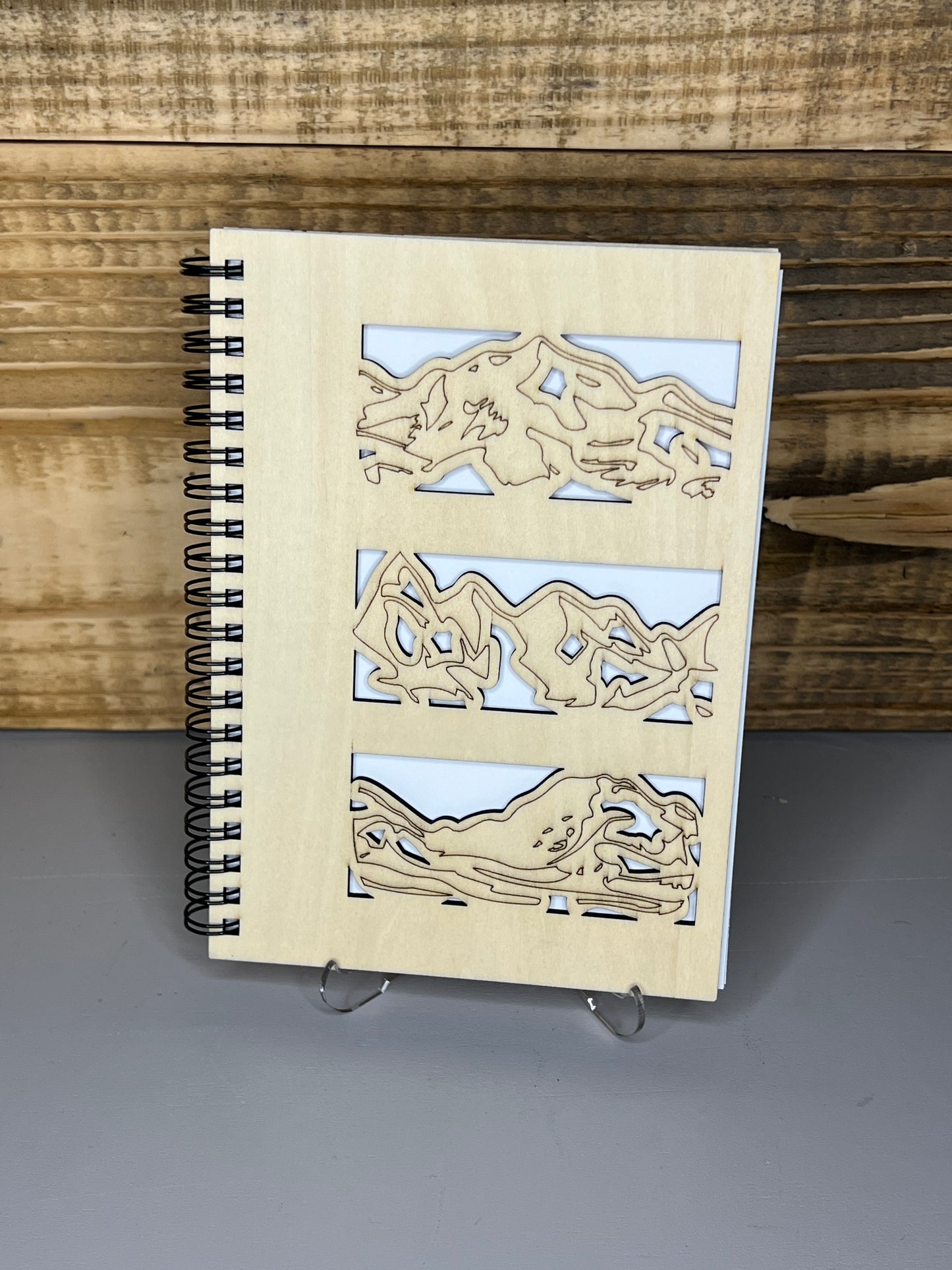 Laser engraved/cut Sketchbook ( Charecter Collection)