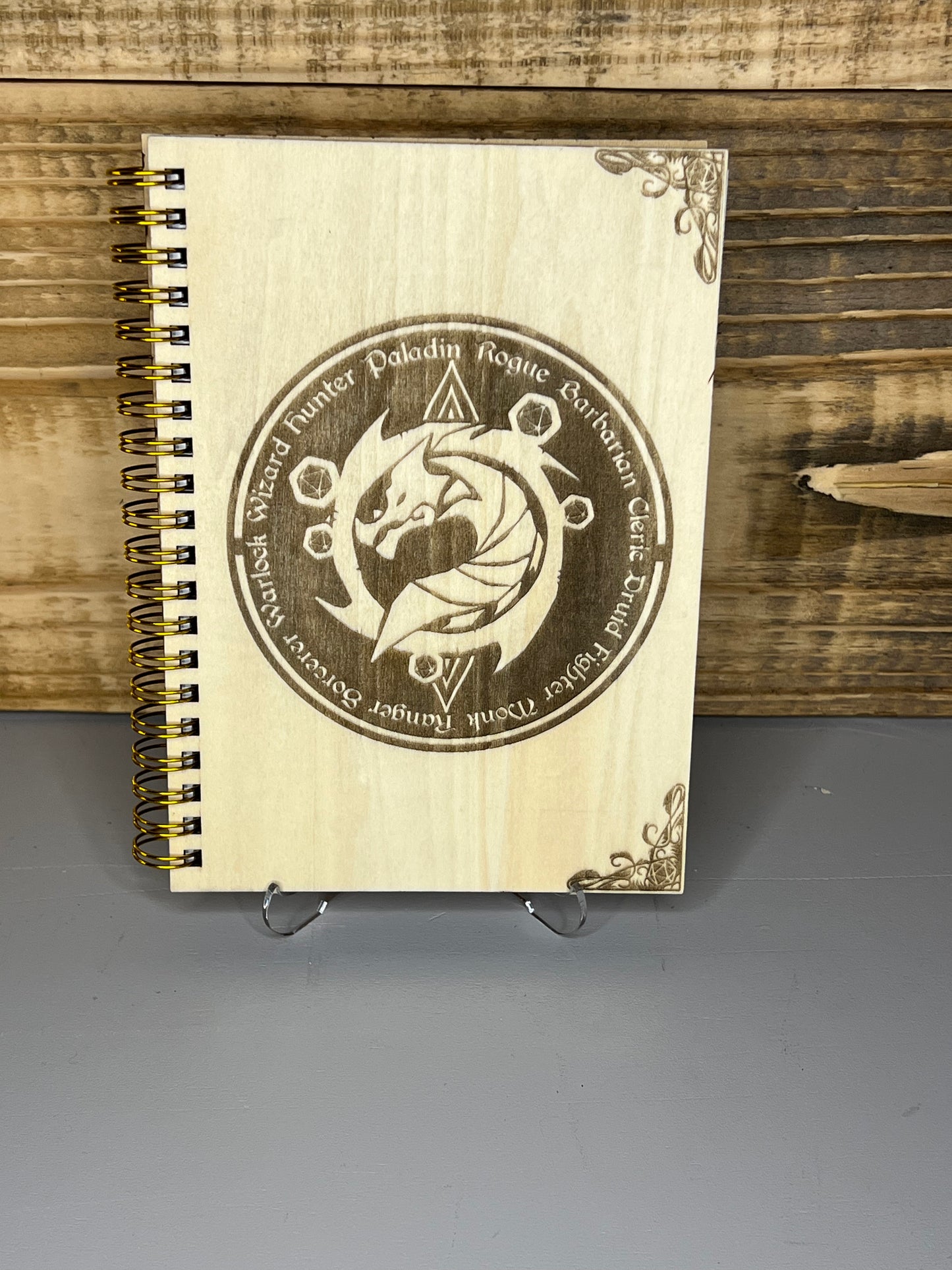 Laser engraved/cut Sketchbook ( D&D Collection)