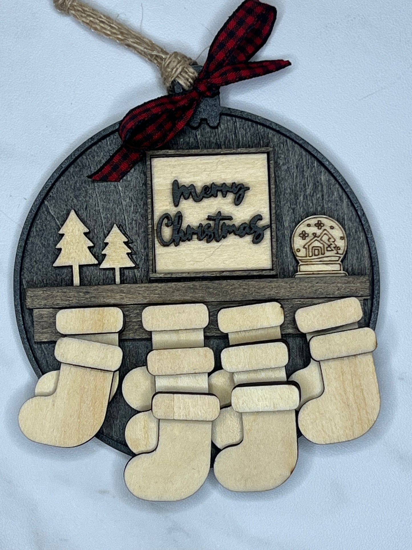 Fire Place Stocking Ornament